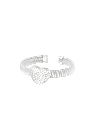 Bold love bracelet - Silver Color color h5 