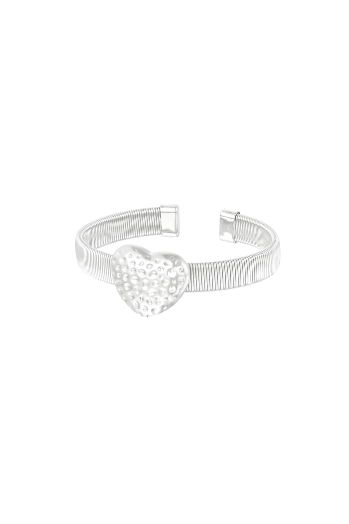 Bold love bracelet - Silver Color color 