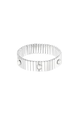 Armband mit auffälliger Eleganz - Silberfarbe h5 