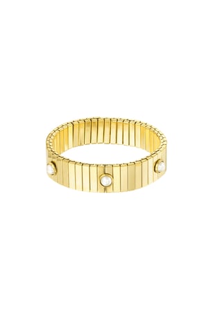 Armband mit auffälliger Eleganz - Goldfarbe h5 