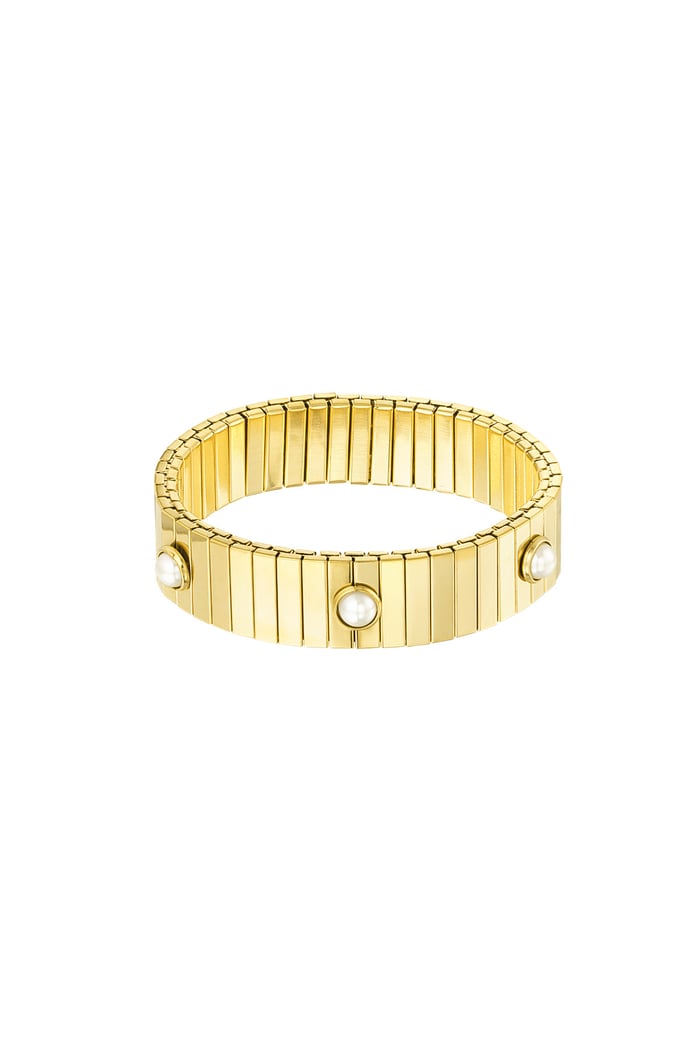 Armband mit auffälliger Eleganz - Goldfarbe 