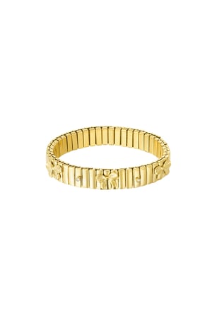 Armband mit auffälliger Schleife – Goldfarbe - Goldfarbefarbe h5 