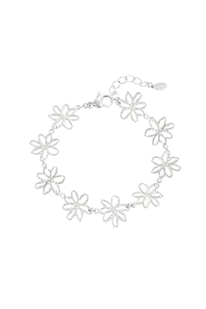 Flower Party bracelet - Silver Color color h5 