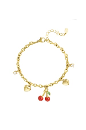 Cherish Charm bracelet - Gold color h5 