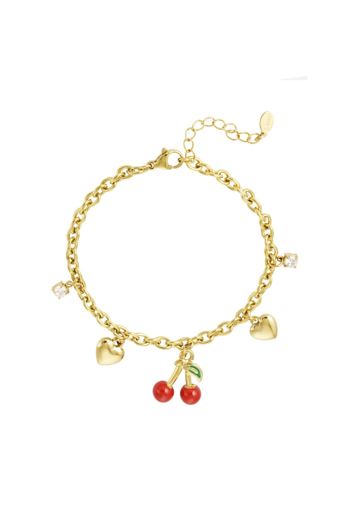 Cherish Charm bracelet - Gold color 