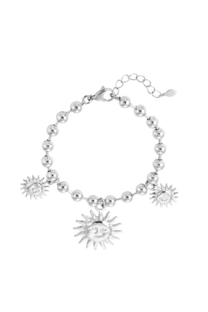 Armband Sonnenbeschienener Charm - Silberfarbe h5 