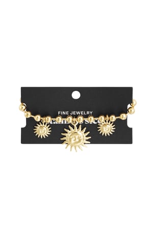 Armband Sonnenbeschienener Charm - Goldfarbe h5 Bild3