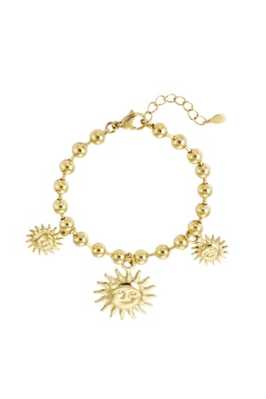 Armband Sonnenbeschienener Charm - Goldfarbe h5 