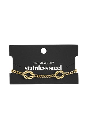 Love Knot bracelet - Gold color h5 Picture3