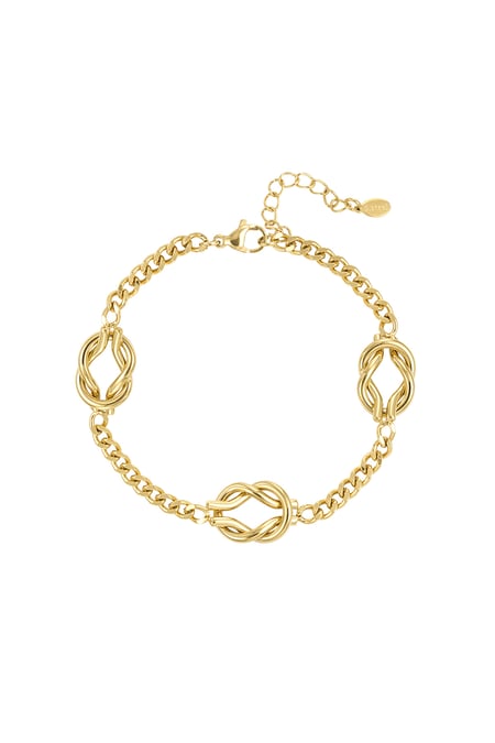 Love Knot bracelet - Gold color