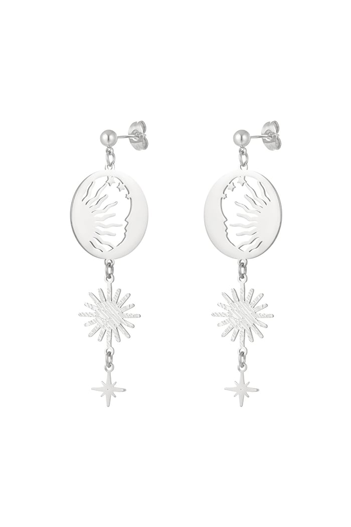 Earrings let the sun shine - Silver Color color 