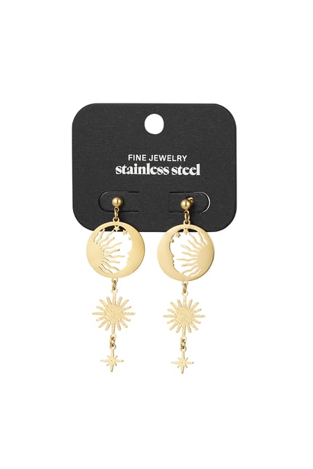 Earrings let the sun shine - Gold color 2