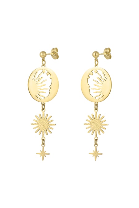 Earrings let the sun shine - Gold color