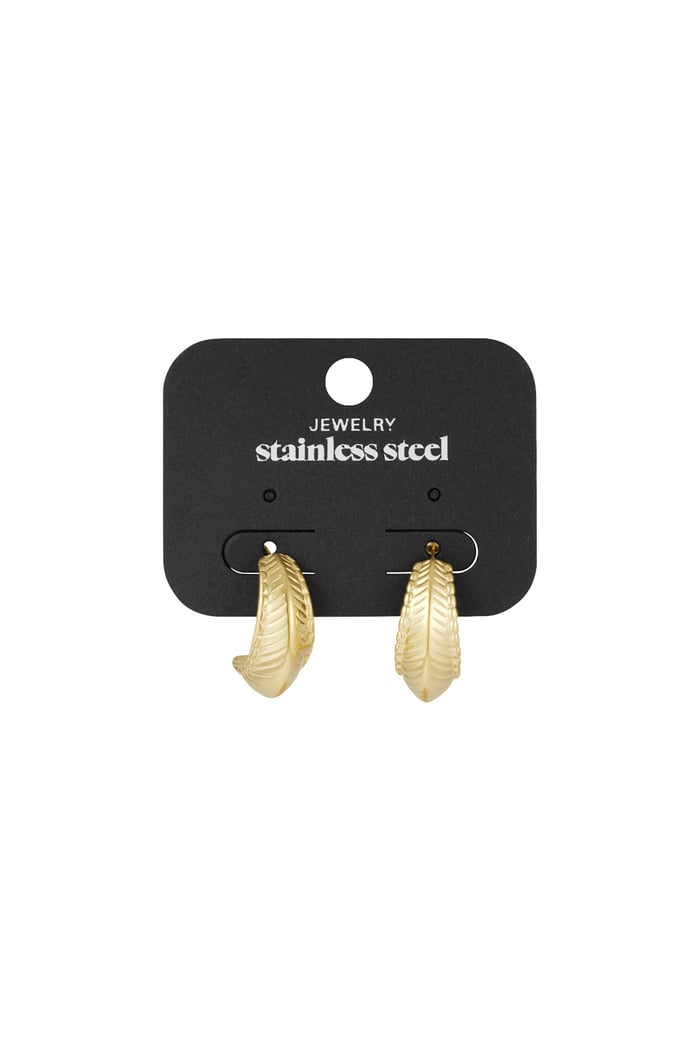 Fashion Stud Earrings - Gold color Picture3