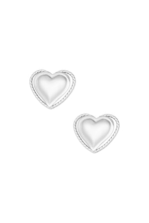 Earrings hearts baby - Silver Color color h5 