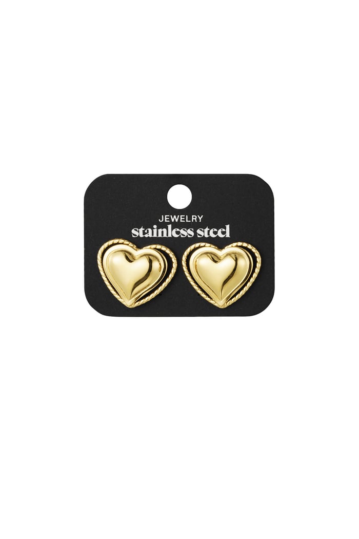 Earrings hearts baby - Gold color Picture3