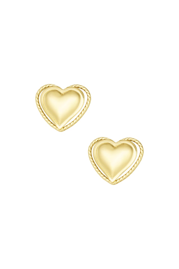 Earrings hearts baby - Gold color 