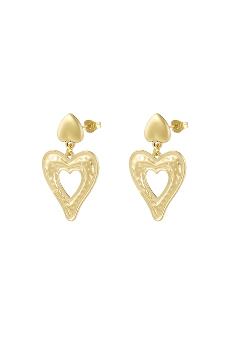 Earring love is in the air - Gold color 2