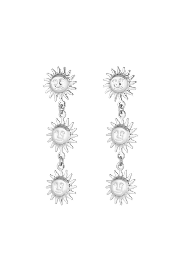 Earrings sunny days - Silver Color color