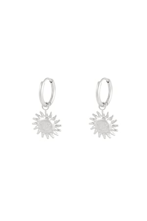 Earrings shimmering sun - Silver Color color h5 