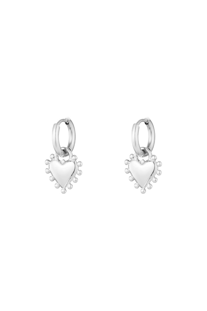 Earrings radiant romance - Silver Color color 