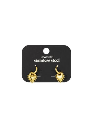 Earrings radiant romance - Gold color h5 Picture3