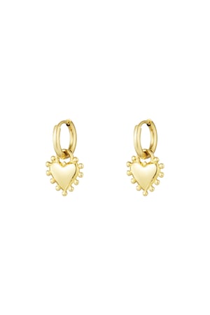 Earrings radiant romance - Gold color h5 