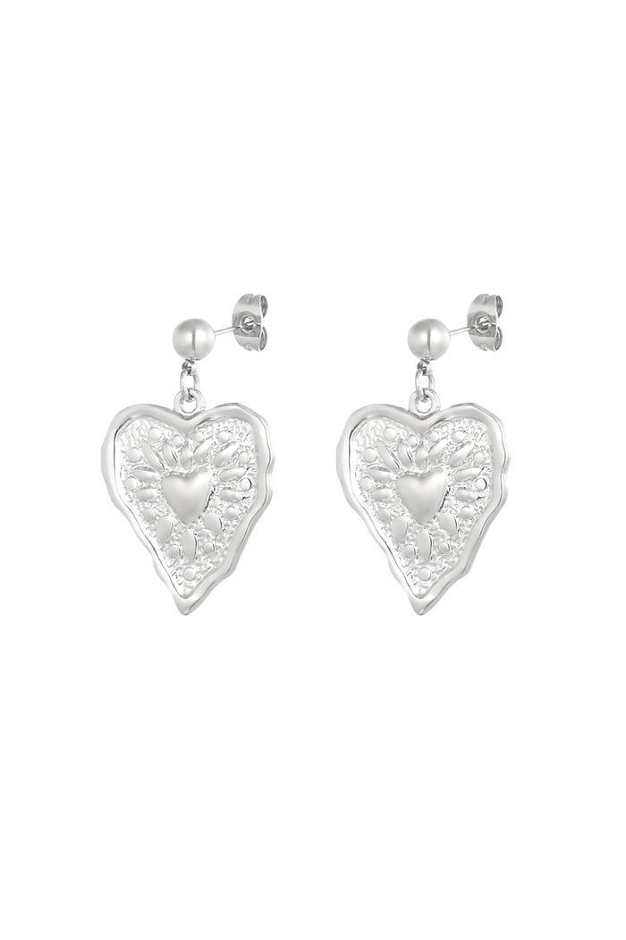 Lovely Babe earrings - Silver Color color 