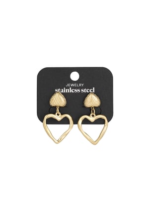 Forever yours earrings - Gold color h5 Picture3