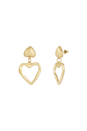 Forever yours earrings - Gold color h5 