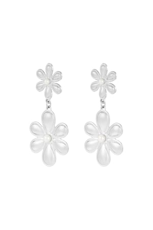 Secret Garden earrings - Silver Color color h5 