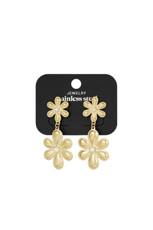 Secret Garden earrings - Gold color h5 Picture3