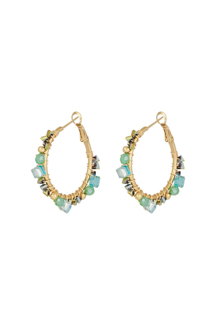 Majestic dream earrings - green 