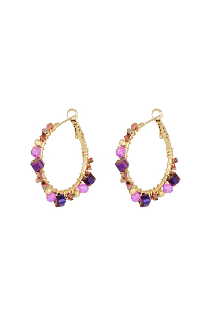 Majestic dream earrings - purple 