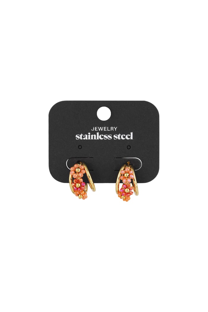 Little Bloom earrings - Orange Picture3