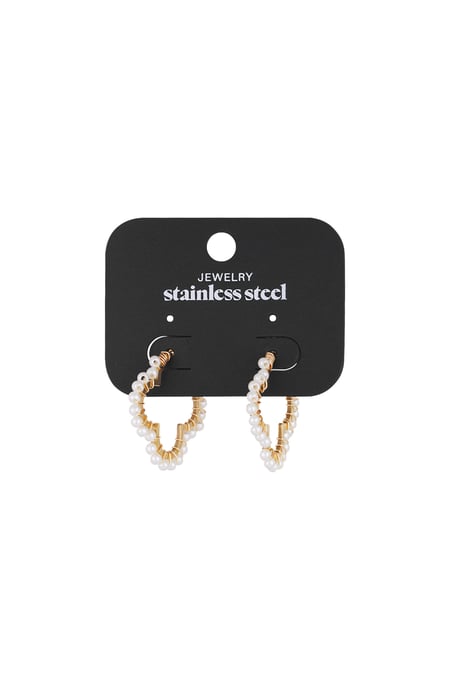 Classy clover earrings - Gold color