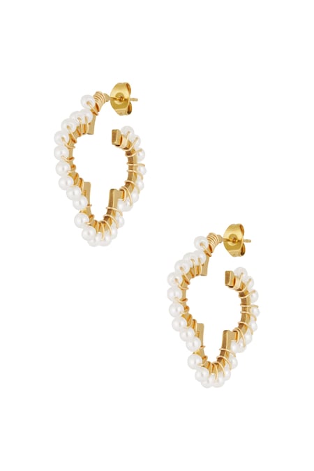 Classy clover earrings - Gold color 2