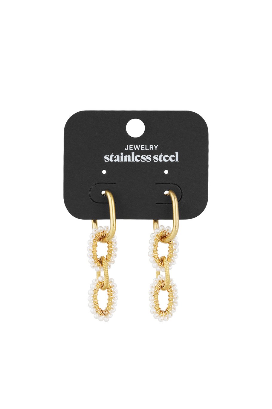 Pearl allure earrings - Gold color Picture2