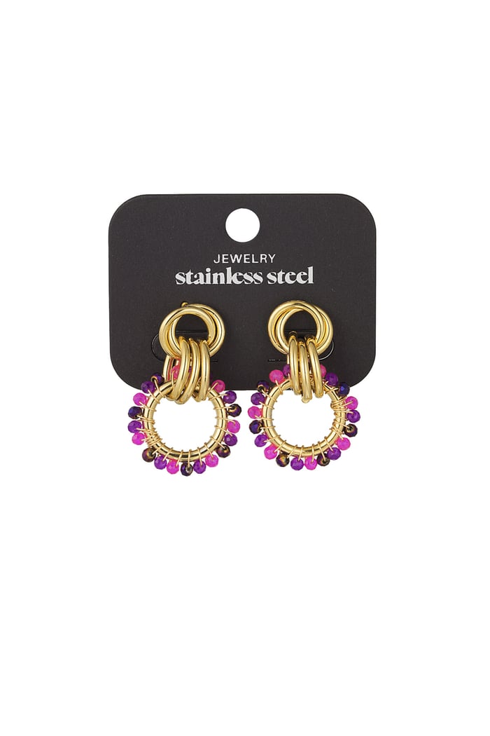 Happy Elegance earrings - purple Picture3