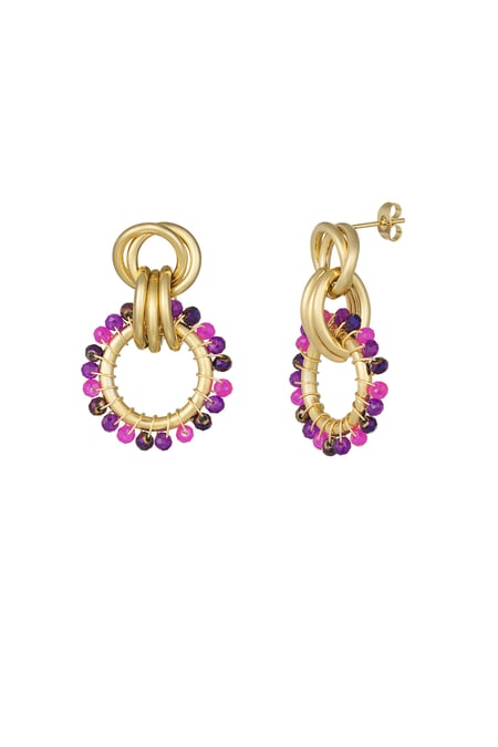 Happy Elegance earrings - purple