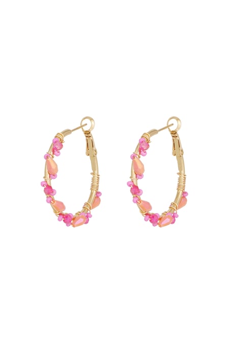 Earrings soulicios soul - orange pink 2