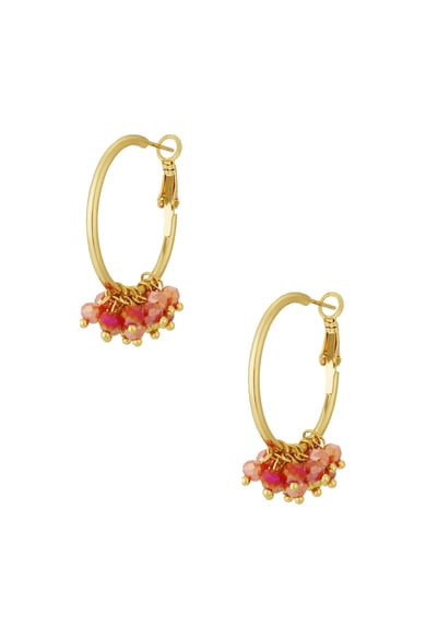 Bead it up earrings - dark green h5 