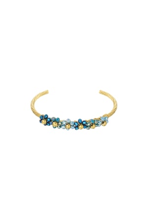 Bloom Bangle bracelet - blue h5 