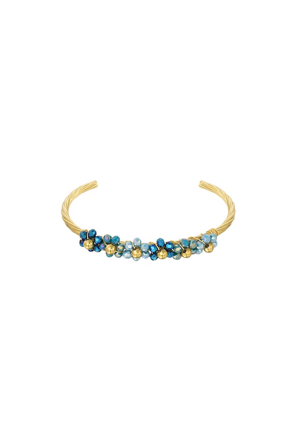 Bloom Bangle bracelet - blue 2