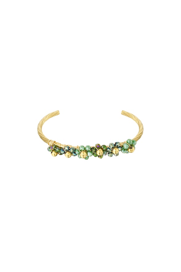 Bloom Bangle bracelet - green 2