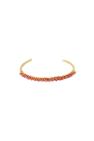 Bead Fiesta Armband - Orange & Rosa h5 