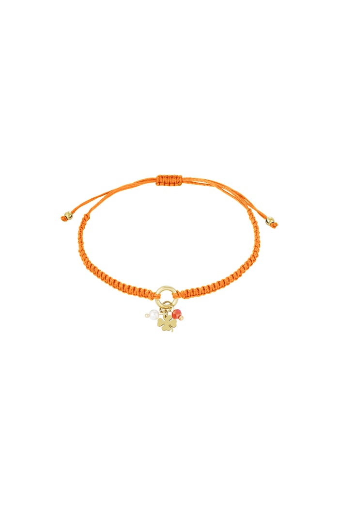 Armband Glücksbringer - Orange 