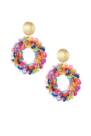 Sequin spark earrings - multi color h5 