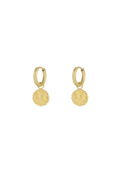 Sweet Daisies earrings - Gold color