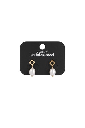 Earring pearl muse - Gold color h5 Picture3